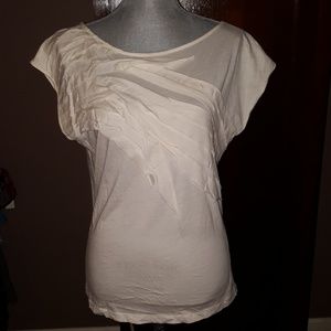 Ann Taylor LOFT Off White Top
